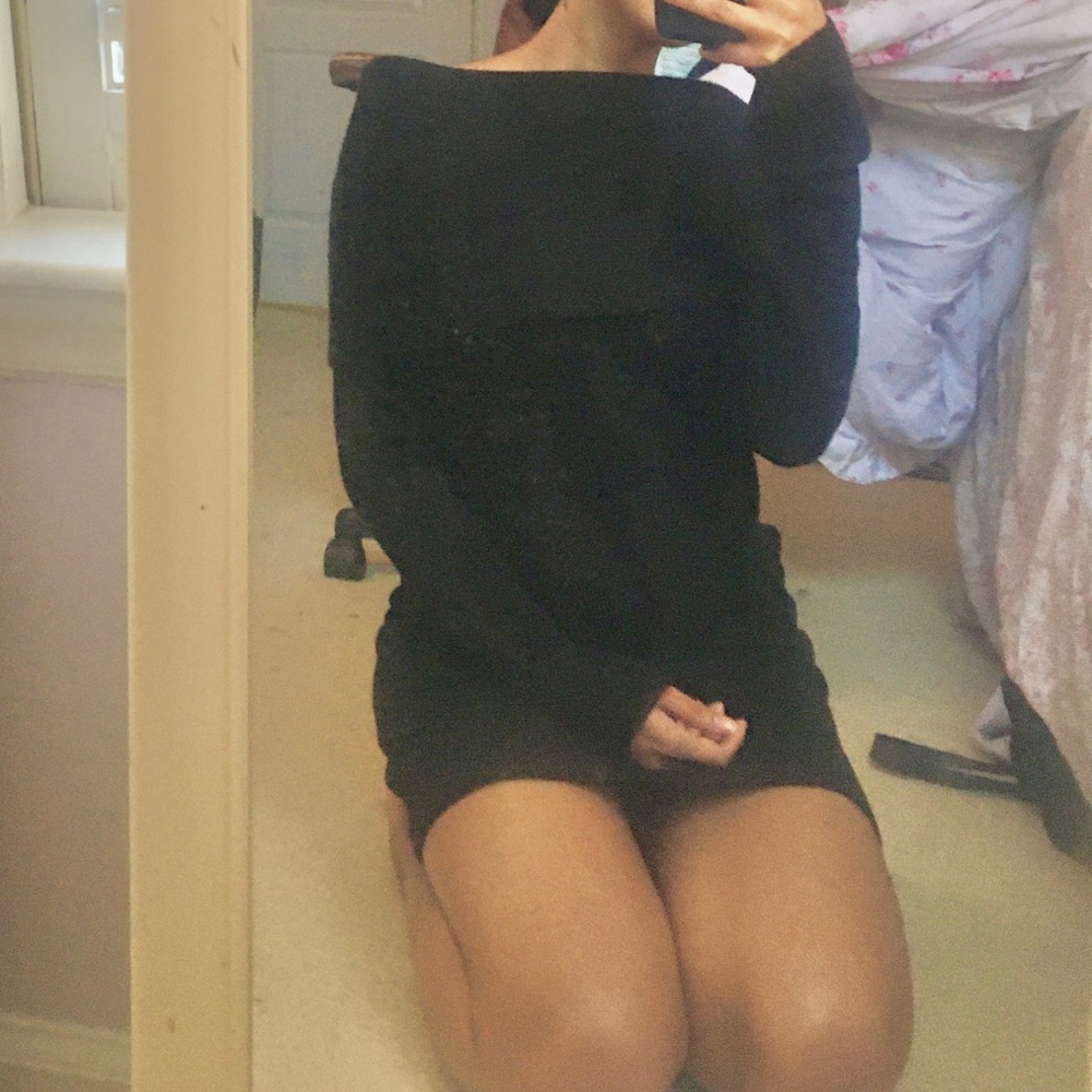 H&M Knit Foldover Mini Dress